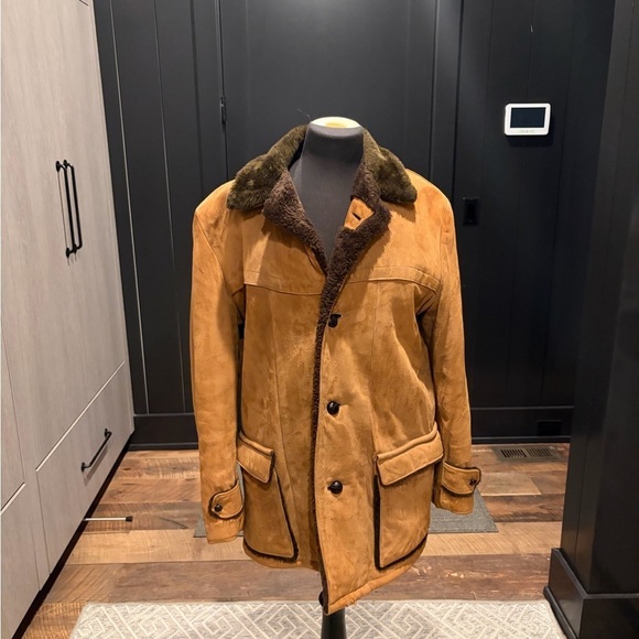 cant find Other - Vintage Holiday Suede & Shearling Coat | Treated Suede | Boston, Mass.